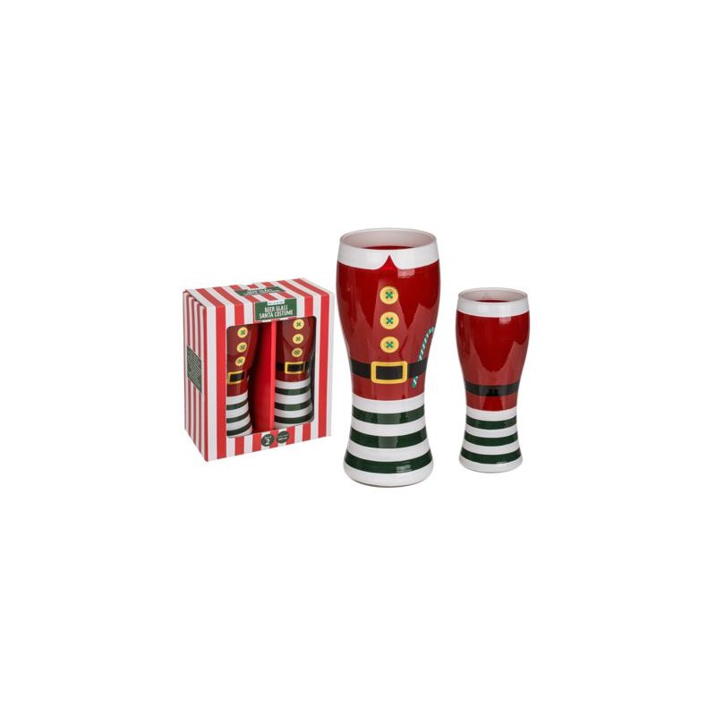 VASO DE CERVEZA SANTA 460ML