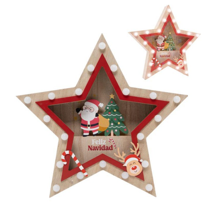 ESTRELLA LED PAPÁ NOEL