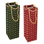 BOLSA VINO ESTRELLAS NAVIDAD