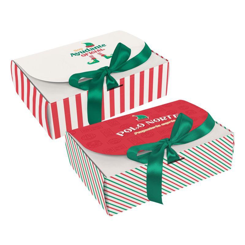 CAJA REGALO CON LAZO ELFO