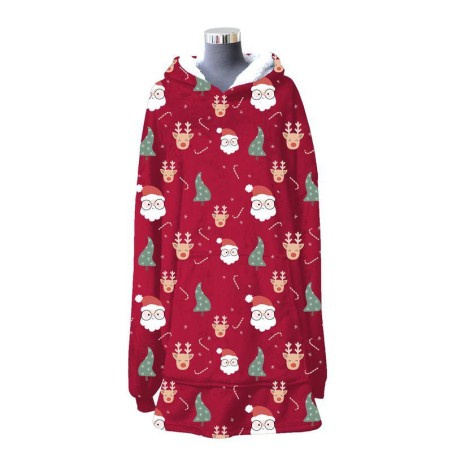 MANTA SUDADERA MICROFIBRA PAPA NOEL