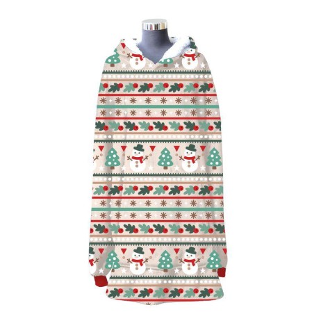 MANTA SUDADERA MICROFIBRA NAVIDAD