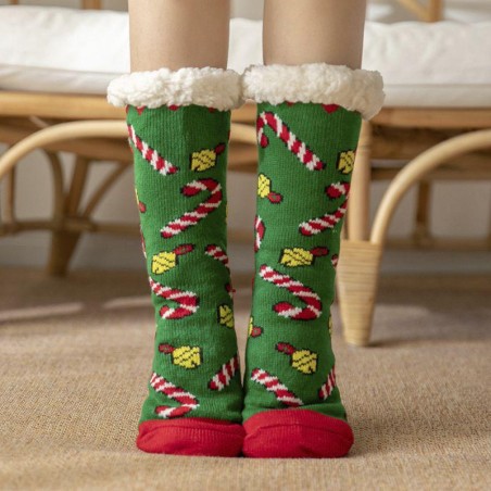 CALCETINES BORREGUITO NAVIDAD TALLA UNICA 