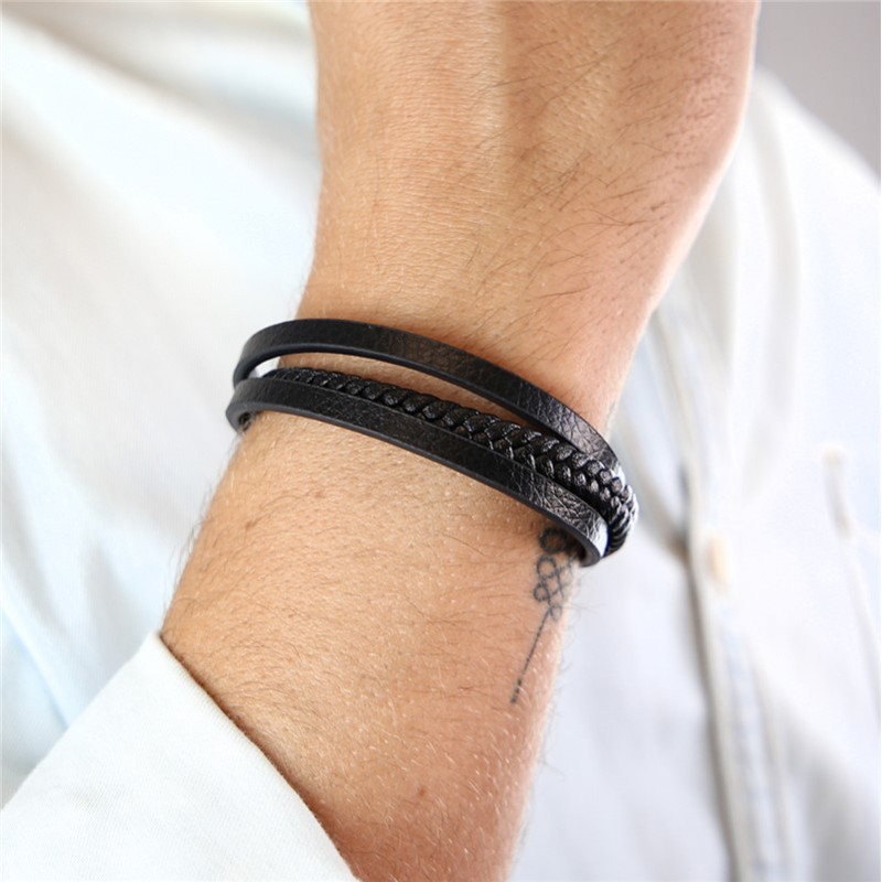 PULSERA DE PIEL - CONTIGO  TODO Y SIEMPRE