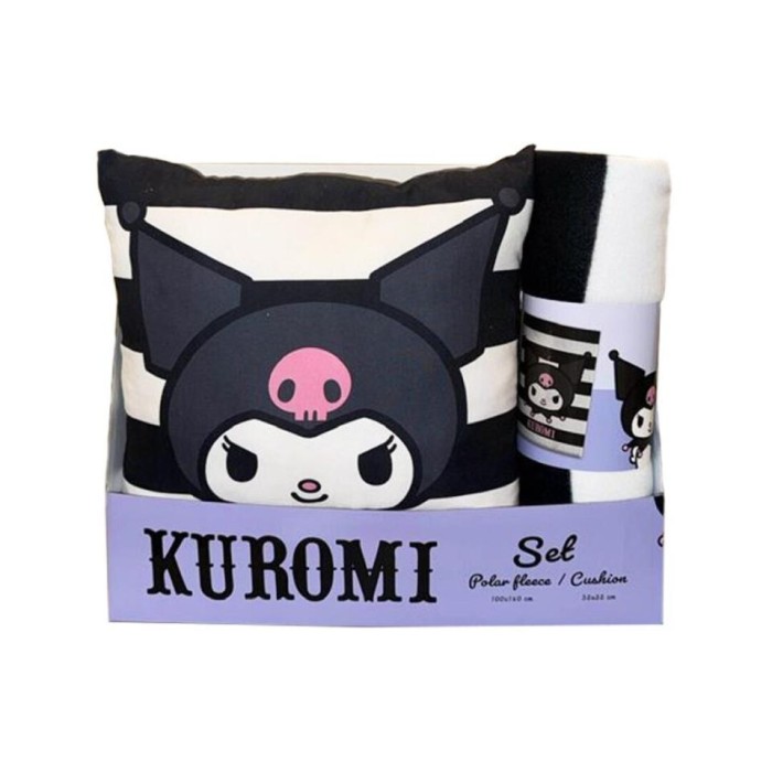 SET DE MANTA POLAR   COJIN KUROMI