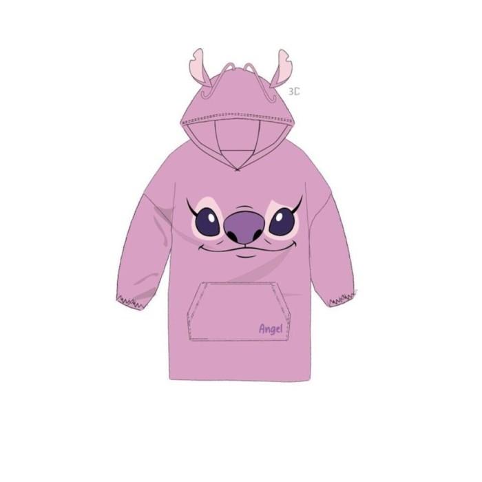 SUDADERA OVERSIZE INFANTIL LILO&STITCH ANGEL