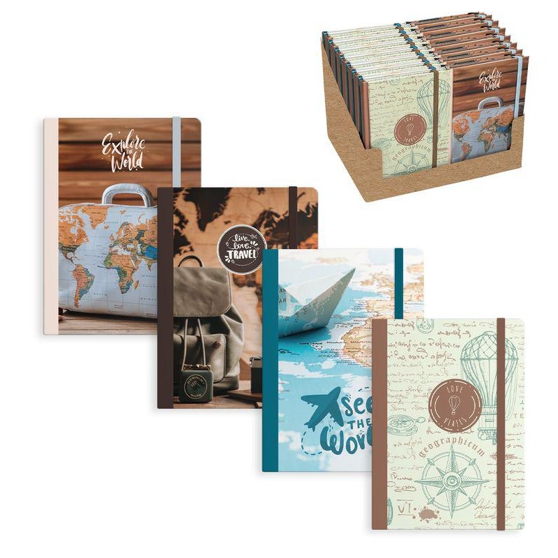 LIBRETA CON GOMA M TRAVEL