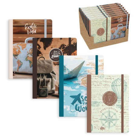 LIBRETA CON GOMA L TRAVEL