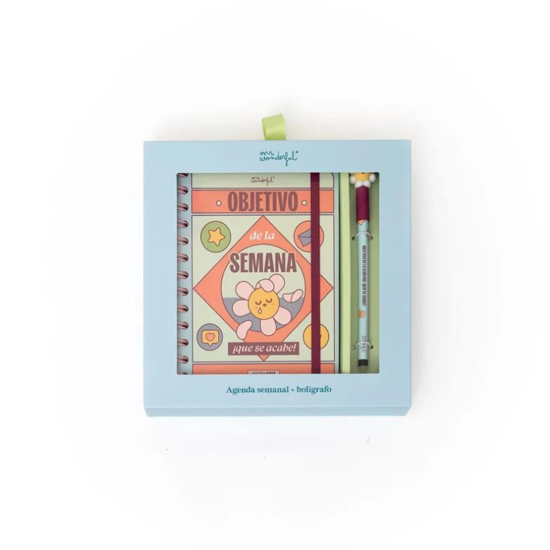 SET AGENDA WONDER PEQUEÑA 2026 SEMANAL - OBJETIVO
