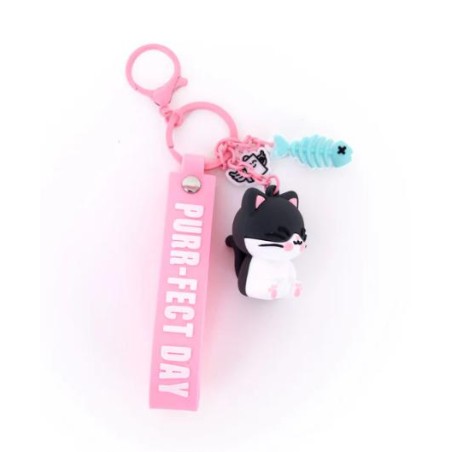 LLAVERO CON COLGANTE GATO 