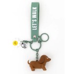 LLAVERO CON COLGANTE PERRO SALCHICHA 