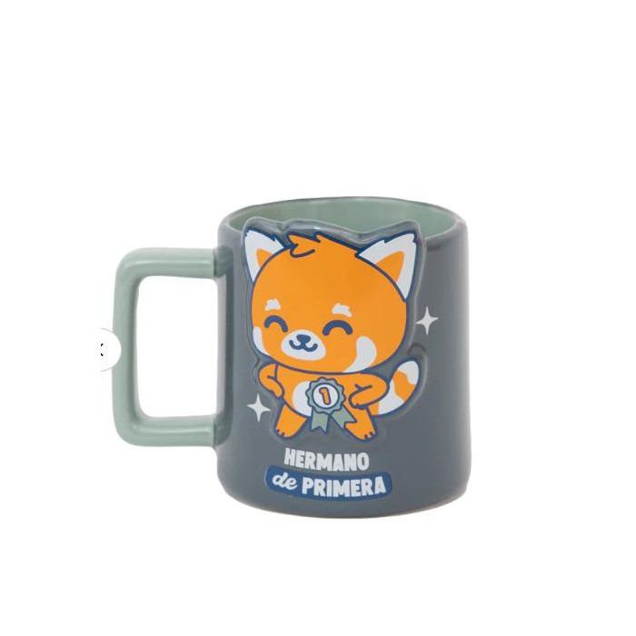 TAZA 3D PANDA ROJO - HERMANO DE PRIMERA 