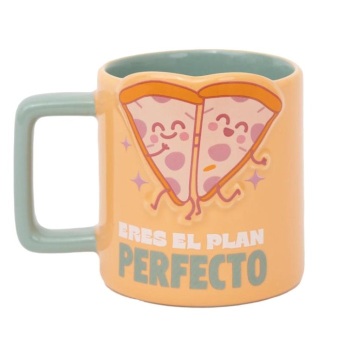 TAZA 3D PIZZAS - ERES EL PLAN PERFECTO 