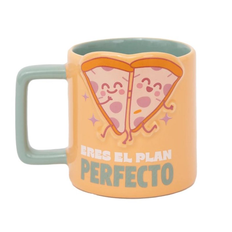 TAZA 3D PIZZAS - ERES EL PLAN PERFECTO 
