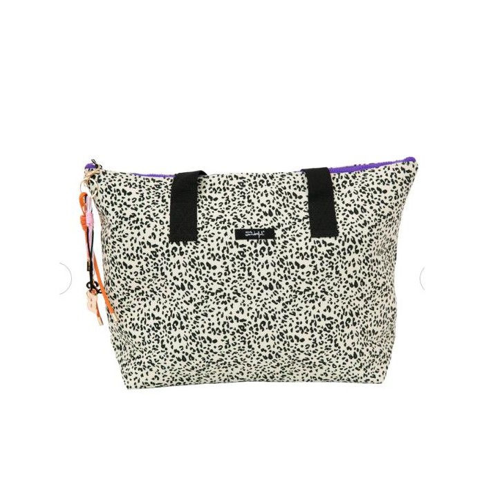 TOTE BAG - ANIMAL PRINT POLKA DOTS