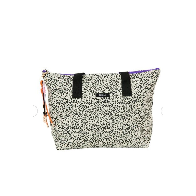 TOTE BAG - ANIMAL PRINT POLKA DOTS