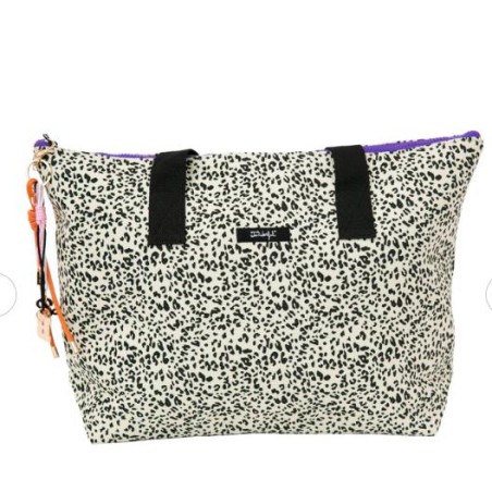 TOTE BAG - ANIMAL PRINT POLKA DOTS