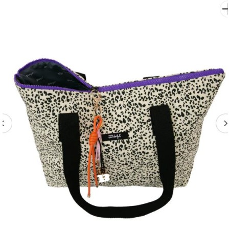 TOTE BAG - ANIMAL PRINT POLKA DOTS