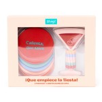 SET 6 POSAVASOS 6 IDENTFICADORES DE COPAS 