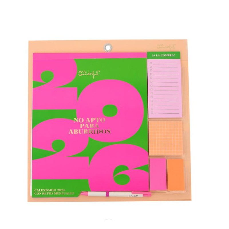 CALENDARIO DE PARED MAGNETICO 2026 - NO APTO PARA 