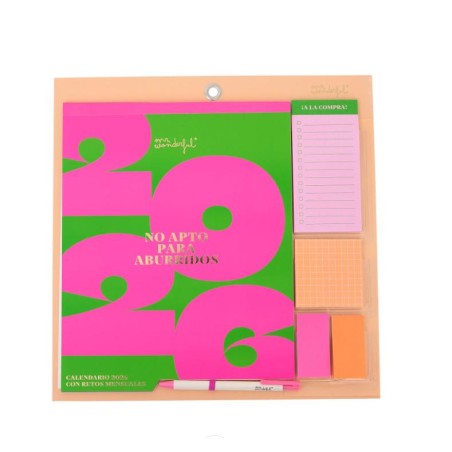 CALENDARIO DE PARED MAGNETICO 2026 - NO APTO PARA 