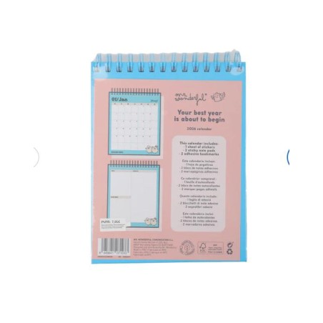 CALENDARIO DE SOBREMESA PEQUEÑO 2026 - NO FILTERS