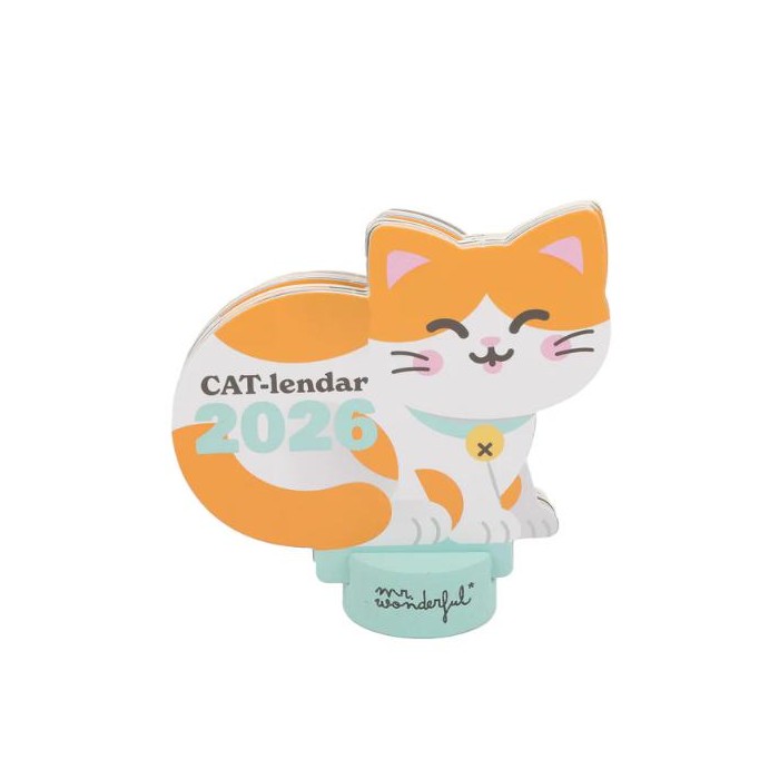 CALENDARIO DE SOBREMESA 2026 CON PEANA - MEOW 