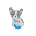 CALENDARIO DE SOBREMESA 2026 CON PEANA - BULLDOG