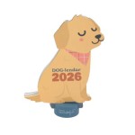 CALENDARIO DE SOBREMESA 2026 CON PEANA -DOG-LENDAR