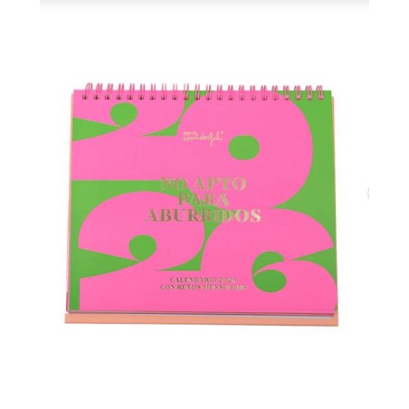 CALENDARIO DE SOBREMESA 2026 - NO APTO PARA 