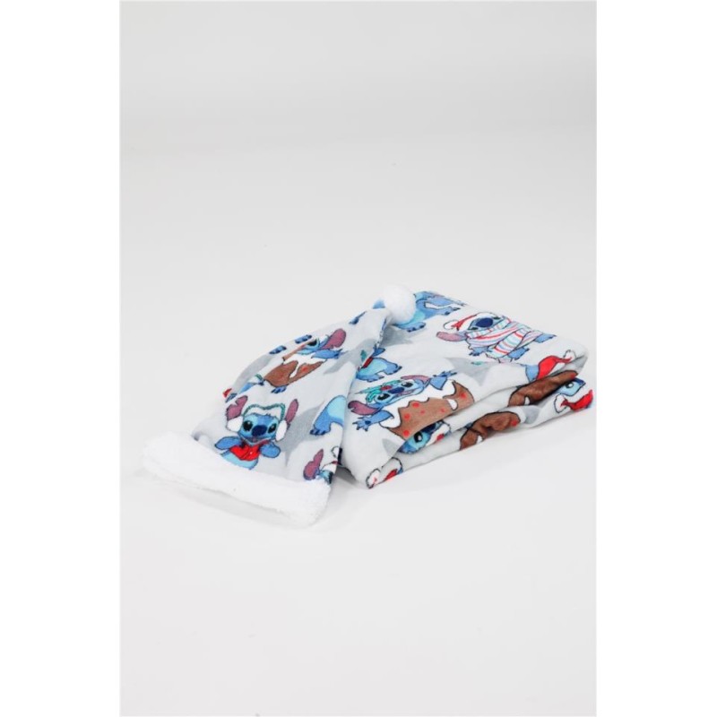 MANTA CORALINA STITCH   GORRO 100 X 140 CM