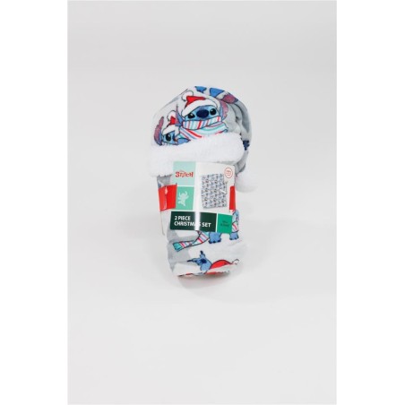 MANTA CORALINA STITCH   GORRO 100 X 140 CM