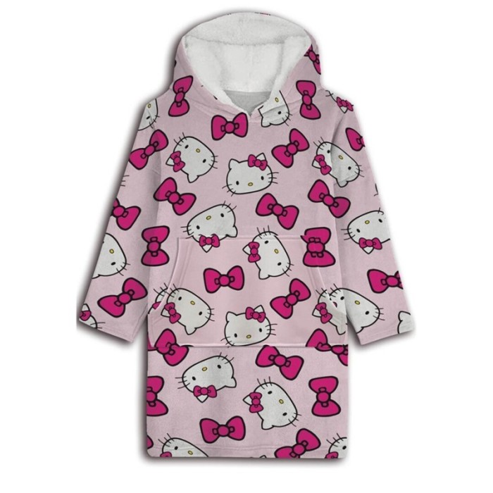 SUDADERA OVERSIZE POLIESTER HELLO KITTY