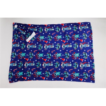 MANTA CORALINA STITCH   GORRO 100 x 140CM