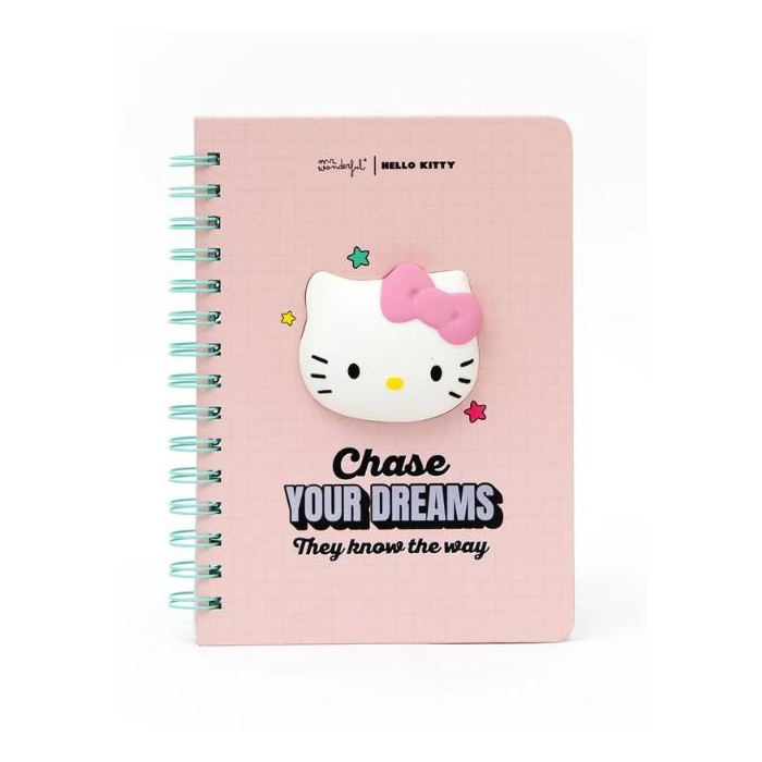 LIBRETA A5 SQUISHY HELLO KITTY - CHASE YOUR DREAMS