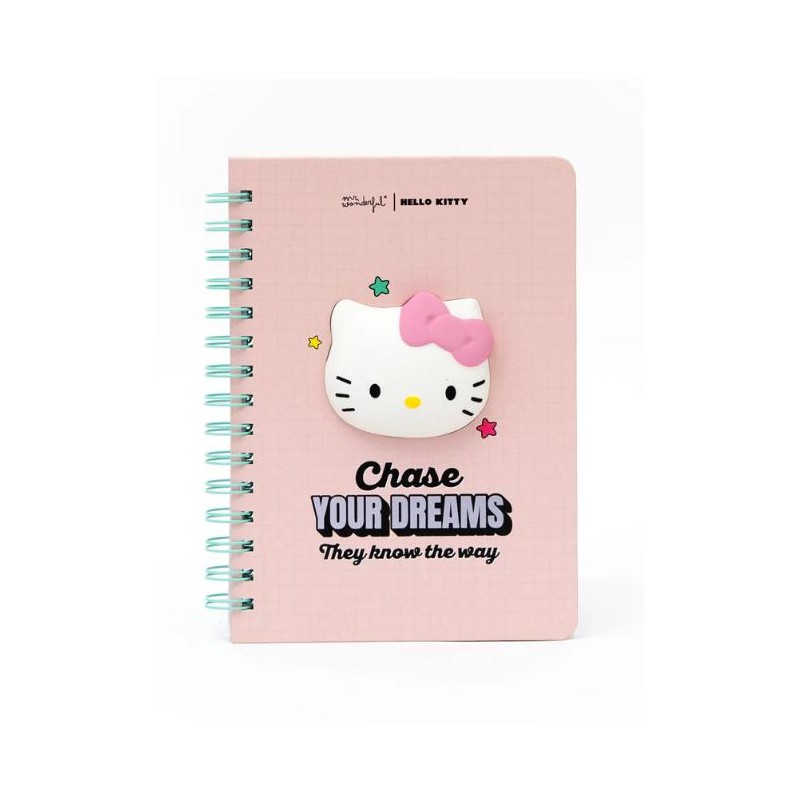 LIBRETA A5 SQUISHY HELLO KITTY - CHASE YOUR DREAMS