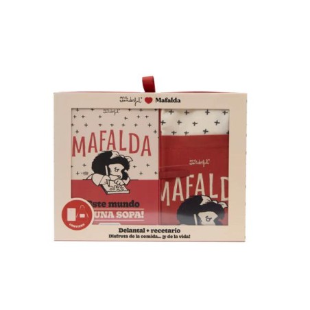 SET DE DELANTAL   RECETARIO MAFALDA - ¡ESTE MUNDO 