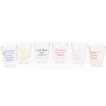 SET 6 VASOS DE CHUPITO PARA BRINDAR INFINITO 