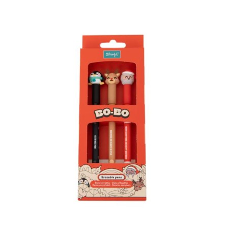 SET 3 BOLIS BORRABLES BO-BO PAPÁ NOEL