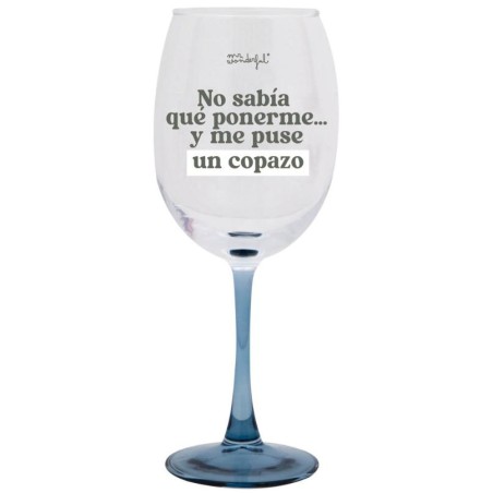 COPA DE VINO - NO SABIA QUE PONERME 