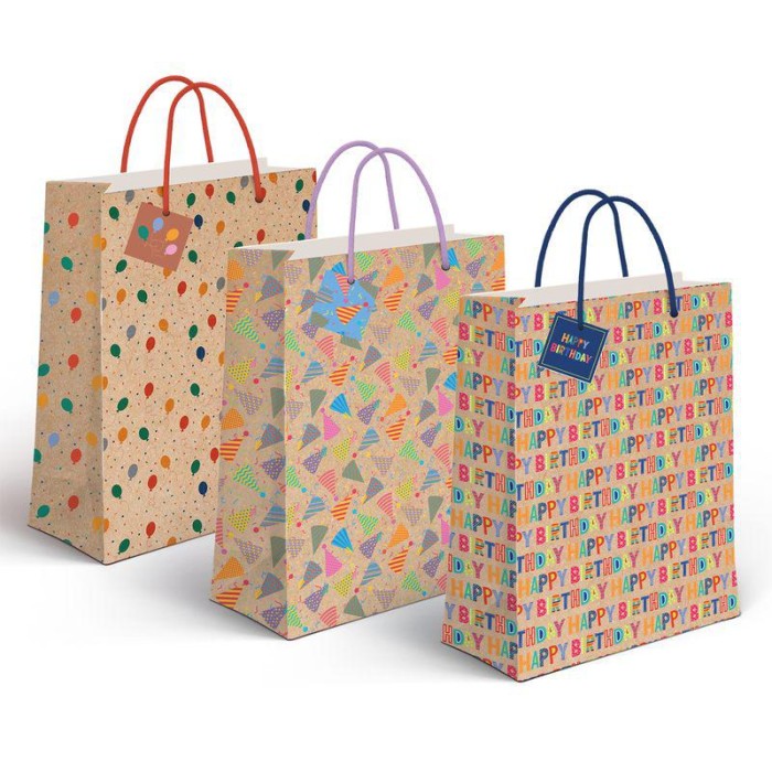 BOLSA PAPEL L CRAFT FESTIVO