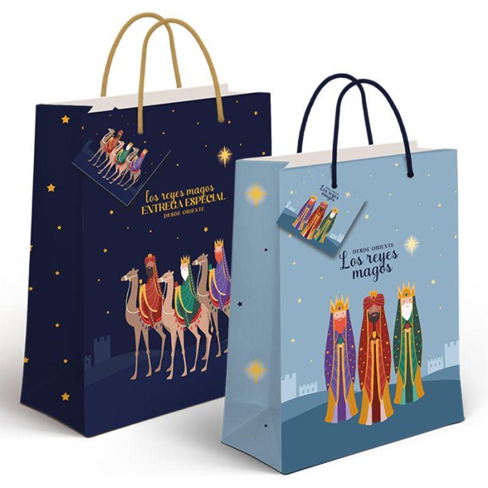 BOLSA PAPEL JUMBO REYES MAGOS