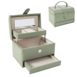 JOYERO 3 NIVELES VERDE