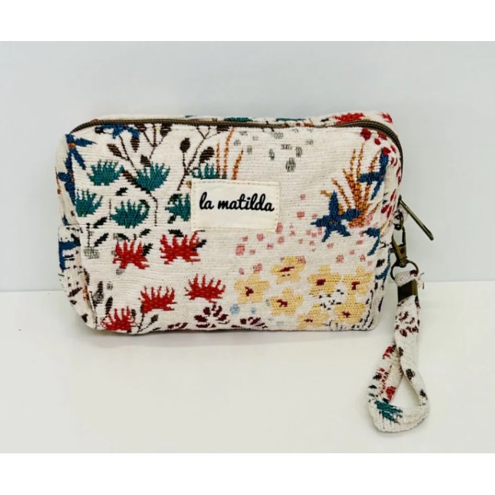 NECESER MEDIANO BEIGE FLORAL