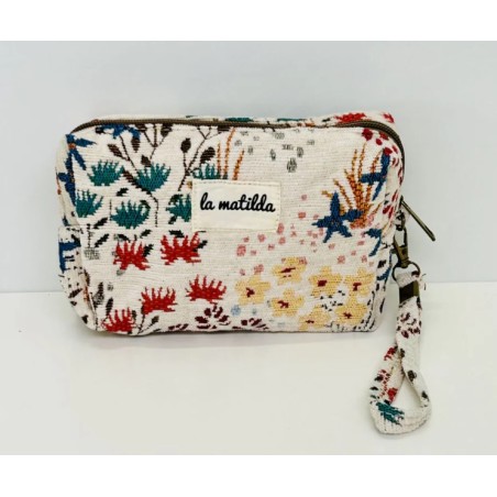 NECESER MEDIANO BEIGE FLORAL