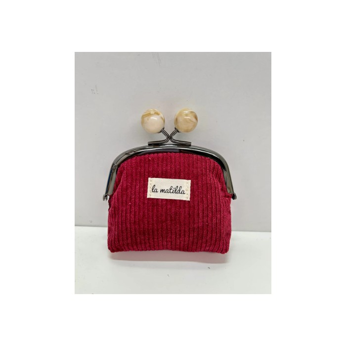 MONEDERO CLIP BURDEOS