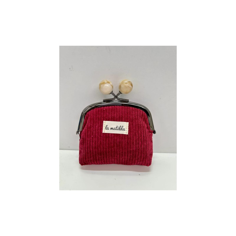 MONEDERO CLIP BURDEOS