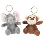LLAVERO PELUCHE ANIMAL SURT