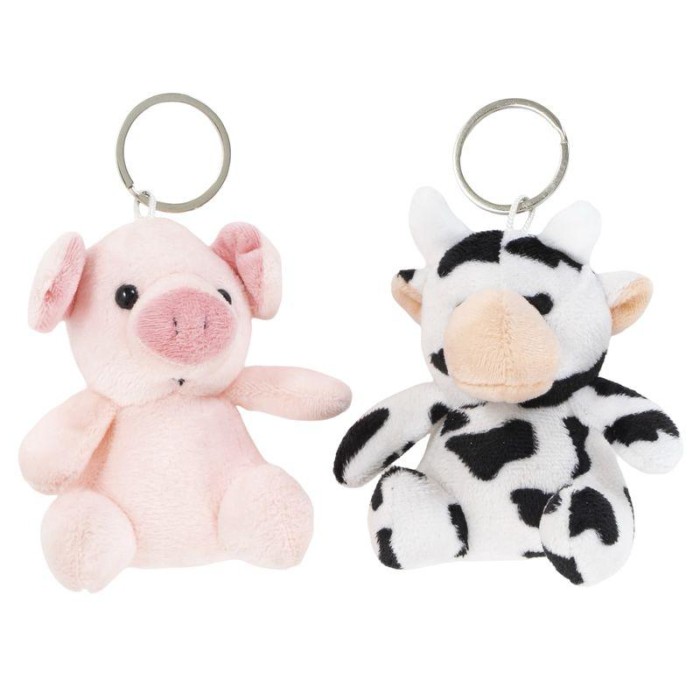LLAVERO PELUCHE VAQUITA/CERDO