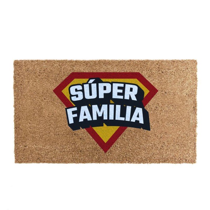 FELPUDO ANTIDES  SUPER FAMILIA 40X70